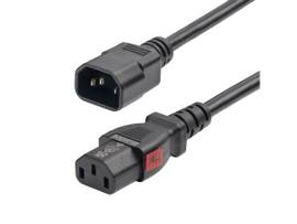 STARTECH 4FT (1.2M) POWER EXTENSION CORD, IEC 60320 C14 TO LOCKING C13, PDU POWER CORD, 10A 250V, 18AWG, POWER EXTENSION CABLE, UL LISTED