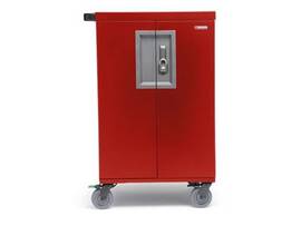 BRETFORD 36X COREX CART, PRE-WIRED USB-C, RED