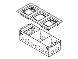 LEGRAND-WIREMOLD 880W BOX W/3 GANG ALUM FL