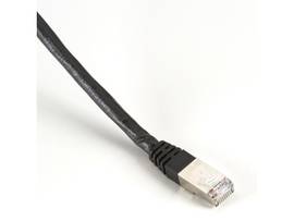 CAT6 400-MHz Shielded Solid Backbone Cable FTP Plenum Black 5-ft. 1.5-m