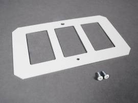 LEGRAND-WIREMOLD 3 GANG CRESTRON PLATE