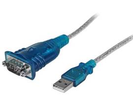 1 Port USB to RS232 DB9 Serial Adapter Cable - M/M - USB to Serial Converter - Windows 8 USB to Serial Port - 921.6 Kbps USB to RS232 Adapter