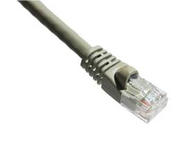 AXIOM 75FT CAT6A 650MHZ S/FTP SHIELDED PATCH CABLE MOLDED BOOT (GRAY)