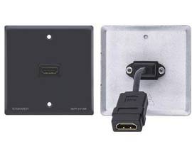 KRAMER WP-H1M(WP-HDMI1M)/US(G) PASS VE WALL PLATE HDMI US GRAY