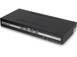 IOGEAR 4-PORT SINGLE VIEW DISPLAYPORT KVM SWITCH W/AUDIO AND CAC SUPPORT