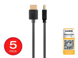 Ultra Slim Certified Premium High Speed HDMI Cable 4K@60Hz HDR 18Gbps 36AWG YUV
