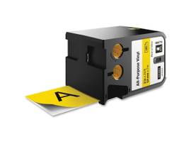 NEWELL-DYMO XTL 2.0 54MM BK/YL VINYL CONT TAPE