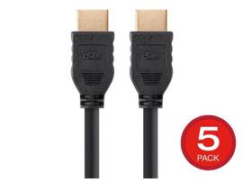 MONOPRICE 4K NO LOGO HIGH SPEED HDMI CABLE 10FT - CL2 IN WALL RATED 18 GBPS BLAC