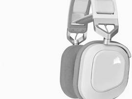 CORSAIR HS80 RGB WIRELESS PREMIUM GAMING HEADSET WITH SPATIAL AUDIO, CARBON WHITE