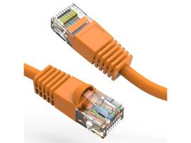 AXIOM 200FT CAT6 UTP 550MHZ PATCH CABLE SNAGLESS MOLDED BOOT (ORANGE)