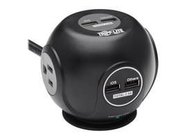 TRIPP LITE 3-OUTLET SPHERICAL SURGE PROTECTOR 4 USB