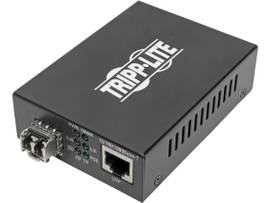 TRIPP LITE SFP FIBER TO GBE MEDIA CONVERTER POE+