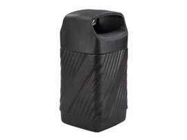 SAFCO RECEPTACLE TWIST CAN 38GAL BLK