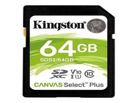 KINGSTON 64GB SDXC CANVAS 100R C10 UHS-I U1 V10