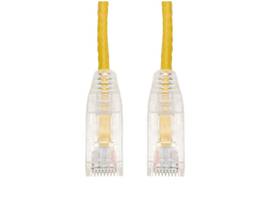1ft RJ-45 (Male) to RJ-45 (Male) Straight Yellow Cat6 Slim UTP PVC Copper Patch