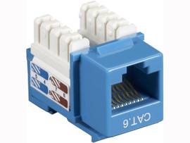 BLACK BOX CORP CONNECT CAT6E KEYSTONE JACK UNS BLACK