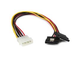 12 LP4 TO 2X LATCHING SATA Y CABLE