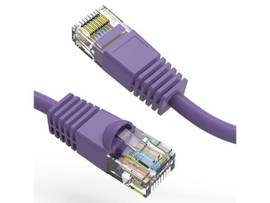 AXIOM 6-INCH CAT6 UTP 550MHZ PATCH CABLE SNAGLESS MOLDED BOOT (PURPLE)
