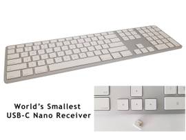 WIRELESS USB-C ALUMINUM KEYBOARD FOR MAC - SILVER