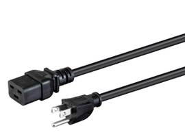 MONOPRICE POWER CORD - IEC 60320 C19 TO NEMA 5-15P