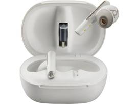 HP POLY VOYAGER FREE 60+ UC WHITE SAND EARBUDS +BT700 USB-C ADAPTER +TOUCHSCREEN CHARGE CASE