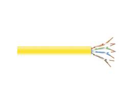 Black Box Connect CAT6 250 MHz Solid Bulk Cable - Plenum, Yellow, 1000 ft.