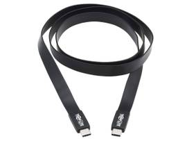 TRIPP LITE USB C CABLE FLAT 10 GBPS M/M TB3 16IN