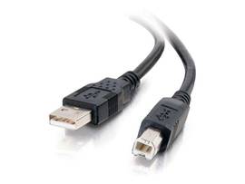 C2G 2m USB A to B Cable Black 2.0 (6.6ft)