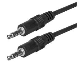 MONOPRICE 6FT 3.5MM STEREO PLUG/PLUG M/M CABLE-BLA