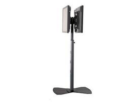 LEGRAND-CHIEF LFP DUAL HEAD FLOOR STAND SILVER