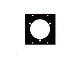 Legrand-Middle Atlantic UCP MODULE, 3 BOLT TWISTLOCK PUNCHOUT