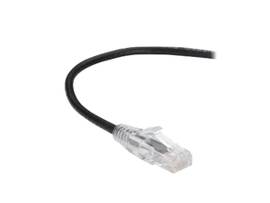 BLACK BOX CORP SLIM-NET CAT6A PATCH CABLE BLACK 4FT