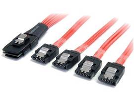 SAS CABLE SFF-8087 TO 4X LATCHING SATA