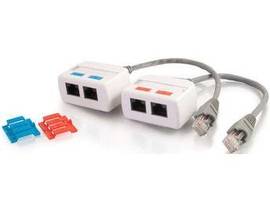 C2G RJ45 NETWORK JACK SPLITTER KIT