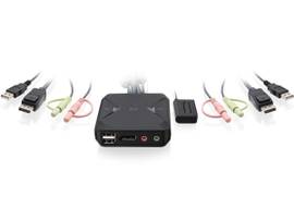IOGEAR 2-PRT USB DSPLYPRT CBL KVM SWTCH