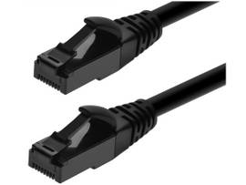 MONOPRICE CAT6A 10FT BLK FLXIBLE TPE PTCH CBL_ UTP_ 24AWG_ 500MHZ_ PURE BARE CPPR_ SNGLS RJ45_ FLX SERS ENET CBL