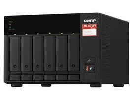 QNAP DESKTOP 6-BAY NAS/ISCSI IP-SAN, AMD RYZEN V1000 SERIES V1500B 4C/8T 2.2 GHZ, 8GB RAM, TWO 2.5GBE, 10G-READY BUNDLED WITH QSW-1105-5T 2.5GBE X 5