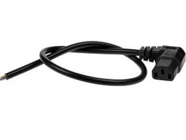MAINS CABLE ANGL C13-OPN 0.5M