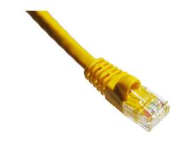 AXIOM 75FT CAT6 550MHZ S/FTP SHIELDED PATCH CABLE MOLDED BOOT (YELLOW)