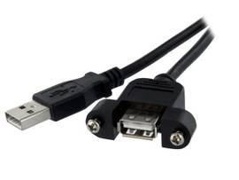 Add an external panel mount USB connection to a PC or faceplate - USB Female to
