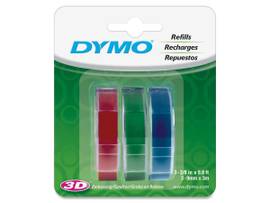 NEWELL-DYMO TAPE GLOSSY EMBOSSING 3PK