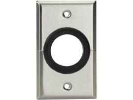 BLACK BOX CORP AINLESS WALLPLATE, SINGLE GANG, RU WP842