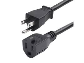 STARTECH 10FT (3M) POWER EXTENSION CORD, NEMA 5-15P TO NEMA 5-15R AC POWER CABLE, 10A 125V, 18AWG, OUTLET EXTENSION POWER CABLE, UL LISTED