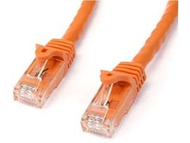 50FT CAT6 ETHERNET CABLE ORANGE 100W POE