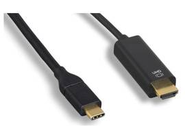 AXIOM USB-C MALE TO HDMI MALE ADAPTER CABLE - BLACK - 3FT