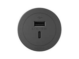 LEGRAND-WIREMOLD ROUND FPC USB ONLY BLACK 10FT