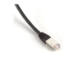 BLACK BOX CORP CAT5E SHLD CBL BLACK 2FT 24 AWG, SLD 4PR, CMP