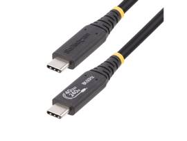 STARTECH 1M (3.3FT) USB4 CABLE, USB-IF CERTIFIED USB-C CABLE, 40GBPS, 240W PD 3.1, 8K 60HZ, TYPE-C DATA TRANSFER CABLE/CORD, COMPATIBLE W/THUNDERBOLT