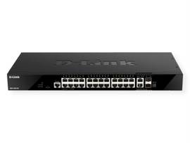 DLINK 1520 SERIES SMART MANAGED 24-PORT GIGABIT SWITCH WITH 2 SFP+, 2 10GBE