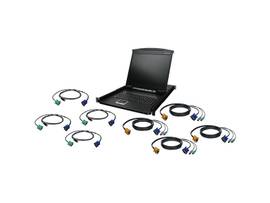 IOGEAR 8PRT 19 IN LCD KVM KIT PS2 USB